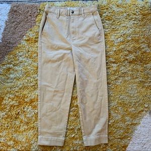 Madewell straight leg cropped pant
